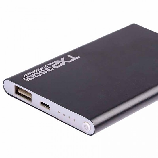 POWERWAY TX-2 3500 MAH SLIM METAL KASA POWERBANK