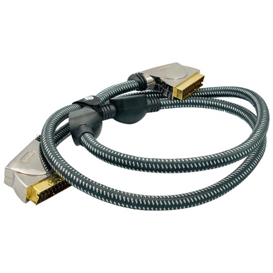 PROFIGOLD OXYPURE PGV7000 METAL GOLD UÇLU PREMİUM SCART SCART KABLO 1.5 MT