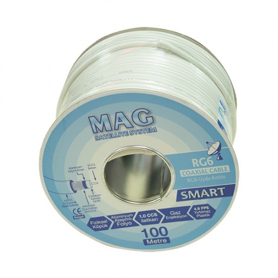 RG6/U4 MAG SMART ANTEN KABLOSU 64 TEL (100 METRE)