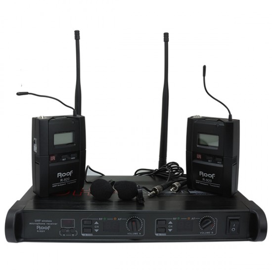 ROOF R-920 2 YAKA 2 KANAL UHF TELSİZ MİKROFON