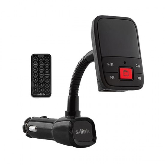 S-LINK SL-FM65 FM TRANSMİTTER USB ŞARJLI (USB+SD)