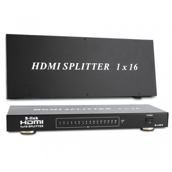 S-LINK SL-LU626 16 PORT 1080P 3D 16LI HDMI DAĞITICI