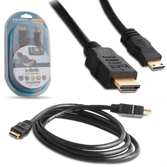 S-LINK SLX-289 HDMI TO MİNİ HDMI KABLO