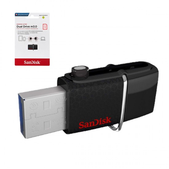 SANDISK 32 GB USB 3.0 ULTRA DUAL DRİVE OTG FLASH BELLEK SDDD2