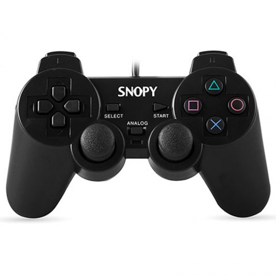 SNOPY SG-606 USB PS2/PS3/PC SİYAH JOYPAD OYUN KOLU