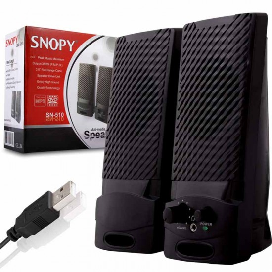 SNOPY SN-510 2.0 USB SİYAH SPEAKER