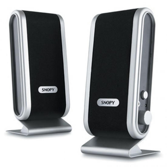 SNOPY SN-820 İNCE TASARIM 2.0 SİYAH USB SPEAKER