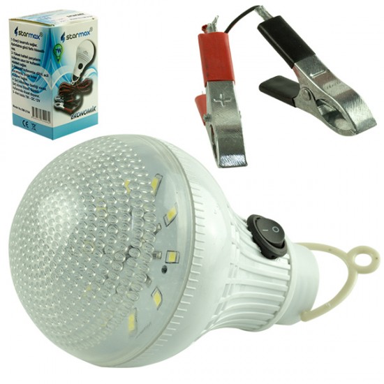 STARMAX SM-2104 12 VOLT -7 W - 4 MT KABLOLU SEYYAR ŞARJLI LED AMPUL