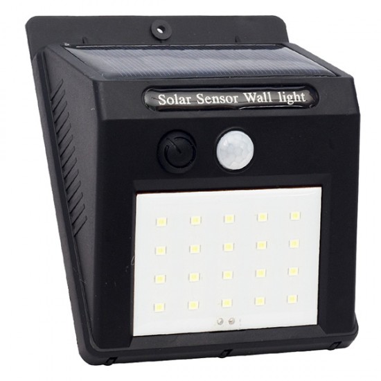 STARMAX SM-8006 SOLAR SENSÖRLÜ DUVAR TİPİ 20 LEDLİ LED APLİK