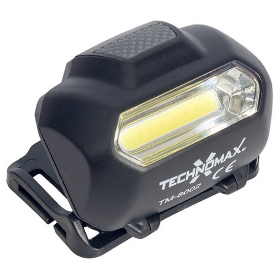 TECHNOMAX TM-8002 COB LED PİLLİ 3 WATT KAFA FENERİ