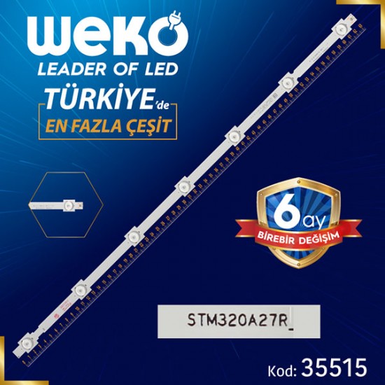 TKD320022000-X2-B SKYWORTH.LCD - YAL03-0073528M-03 - 5917 J003262 - 63.3 CM 7 LEDLİ - (WK-1052)