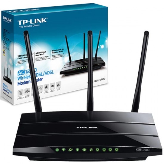 TP-LINK ARCHER-VR400 AC1200 DUAL BAND 1200 MBPS VDSL MODEM ROUTER