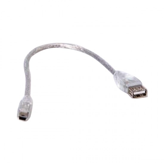 USB 5 PİN ERKEK-USB DİŞİ IPOD KABLOSU ŞEFFAF 40 CM POWERMASTER (SL-UKF3)