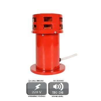 Motorlu Siren Metal Kasa 120 db