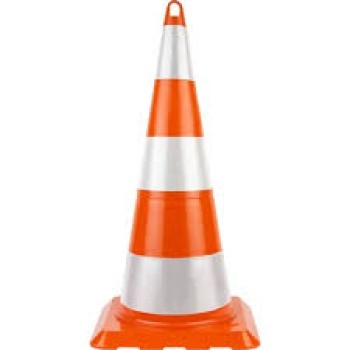 75 Cm Kirilmaz Trafi̇k Koni̇si̇ (3 Reflekti̇fli̇) 