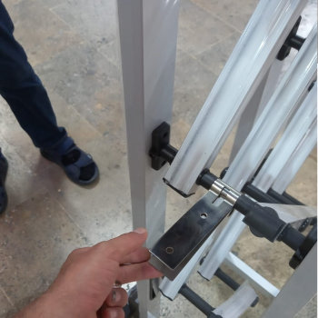 2 Metre Alüminyum Akordiyon Bariyer sistemi