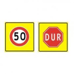 Galvani̇z Sac Trafi̇k Levhasi - Normal Performans (Yuvarlak - Üçgen) 40 Cm (1,5 Mm) 