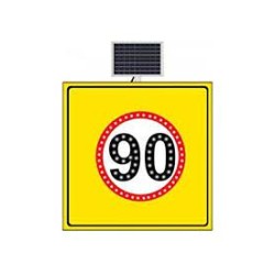 Hiz Li̇mi̇ti̇ 90 Km/H Sari Zemi̇n 1000X1000 Mm 