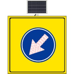 Sola Mecburi̇ Yön Sari Zemi̇n 1000X1000 Mm 