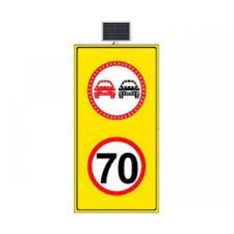 Sollama Yasak Led'li̇ Hiz Li̇mi̇ti̇ 70 Km/H Led'si̇z Sari Zemi̇n 1000X1750 Mm fiyat teklifi al