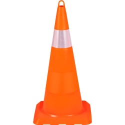 75 Cm Kirilmaz Trafi̇k Koni̇si̇ (Tek Reflekti̇fli̇) 