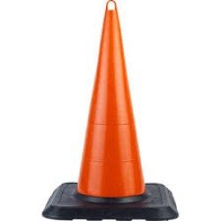 75 Cm Kirilmaz Trafi̇k Koni̇si̇ (Reflekti̇fsi̇z ) Ağirlikli 