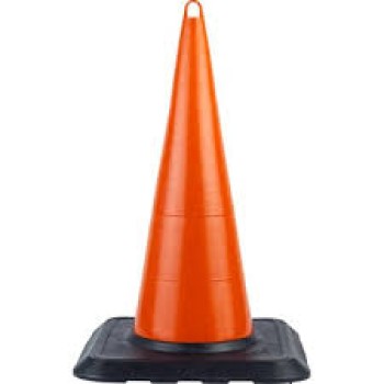 75 Cm Kirilmaz Trafi̇k Koni̇si̇ (Reflekti̇fsi̇z ) Ağirlikli 