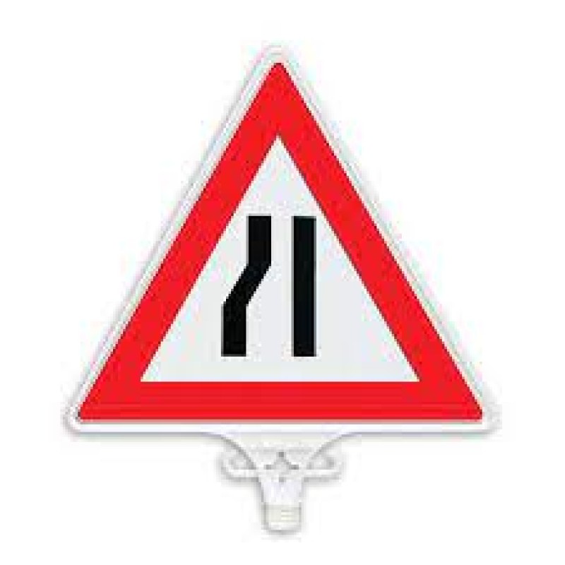 Soldan Daralan Yol Uyari Levhasi Tek Yön fiyat teklifi al