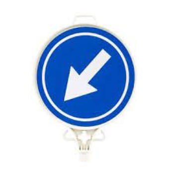 Soldan Gi̇di̇ni̇z Yön Uyari Levhasi Tek Yön 