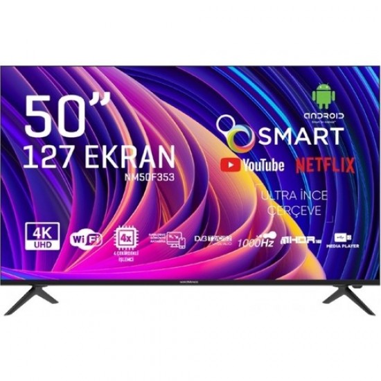 Nordmende NM50F353 50'' 127 Ekran Uydu Alıcılı 4K Ultra HD Android LED TV