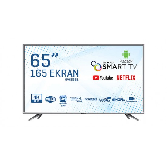 ONVO OV65351 65" 165 Ekran Uydu Alıcılı 4K Ultra HD Android