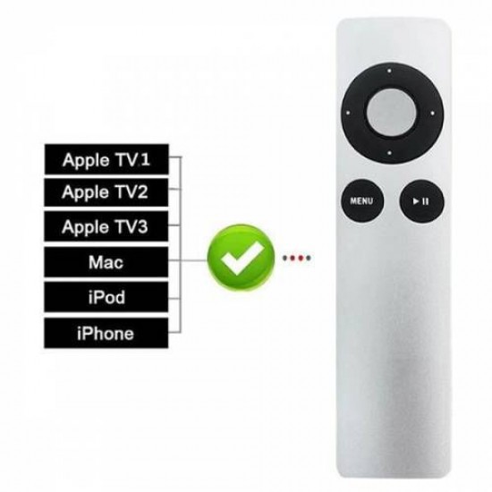 Apple TV 1, 2 ve 3 İçin Uzaktan Kumanda, Macbook, İpod, İphone ve İpad Uyumlu Kumanda