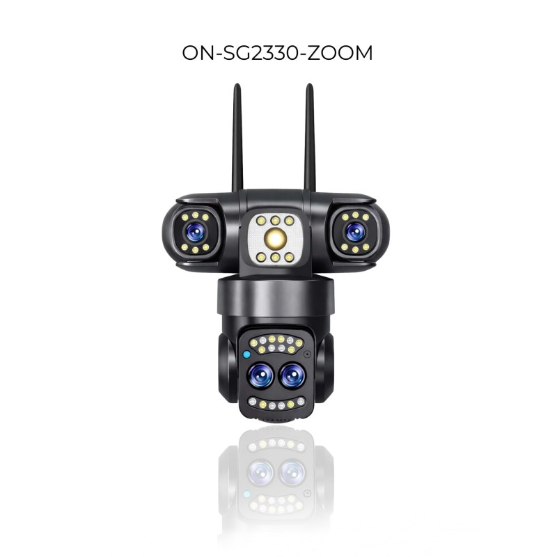 3 Kameralı 10 x zoom Wifi 2.4 Ghz Wifi Ev & iş yeri modemine telefon wifisine Bağlanabilen bataryasız adaptörlü Güvenlik Kamerası fiyat teklifi al