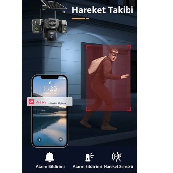 ONQAM 4G KAMERA 3 Lens 3MP ON6-4G VEESKY