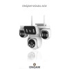 Wifi 2.4 Ghz 4 KAMERALI Wifi Ev & iş yeri modemine telefon wifisine Bağlanabilen bataryasız adaptörlü Güvenlik Kamerası