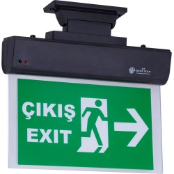 Sıva Üstü Acil Yönlendirme Armatürü Siyah 