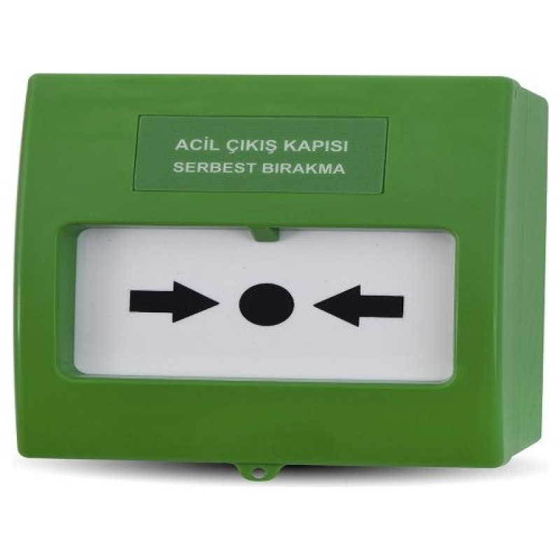 Tekni̇m Tfb-3165G Aci̇l Çikiş Kapisi Serbest Birakma Butonu, Yeşi̇l fiyat teklifi al