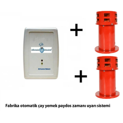 Fabrika Mola Zil Saati Seti İki Motorlu Sirenli Set 120 Db