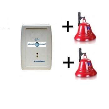 Fabrika Mola Zil Saati Seti İki Çanlı Set