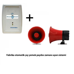 Fabrika ve İş Yeri Mola Zili Seti 1 Adet Melodili Sirenli Set