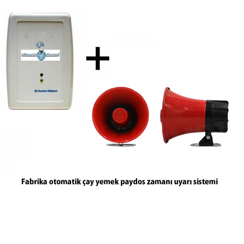 Fabrika ve İş Yeri Mola Zili Seti 1 Adet Melodili Sirenli Set fiyat teklifi al