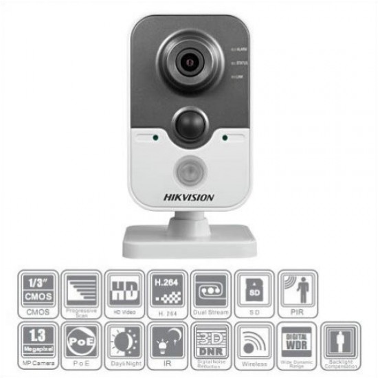 HAIKON DS-2CD2420F-IW 2MP 2.8MM CUBE WIFI IP POE CAMERA