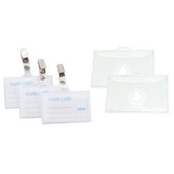Şeffaf Kart Kabı Yatay Klipsli 