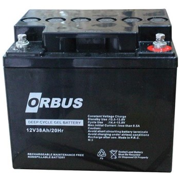 12 V 38 Ah Jel Tip Akü Orbus 