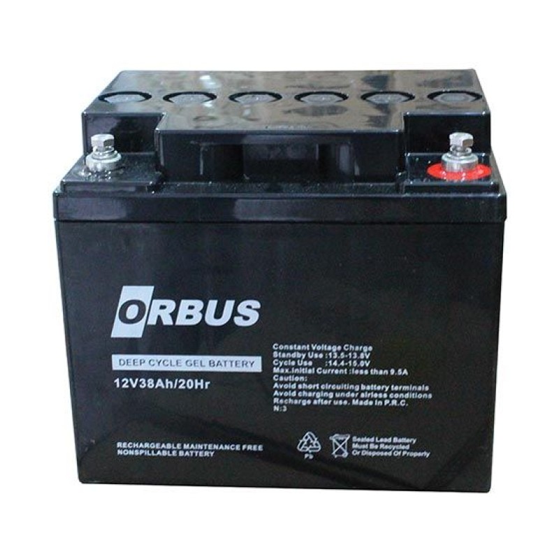 12 V 38 Ah Jel Tip Akü Orbus fiyat teklifi al