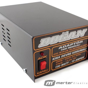 12 Volt 10 Amper Regüleli Adaptör Doğan 