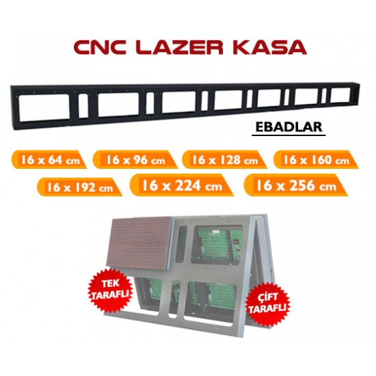 128x16 CNC Tabela Kasası Tek Taraflı