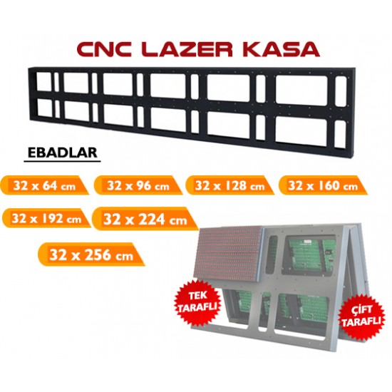 128x32 CNC Tabela Kasası Tek Taraflı