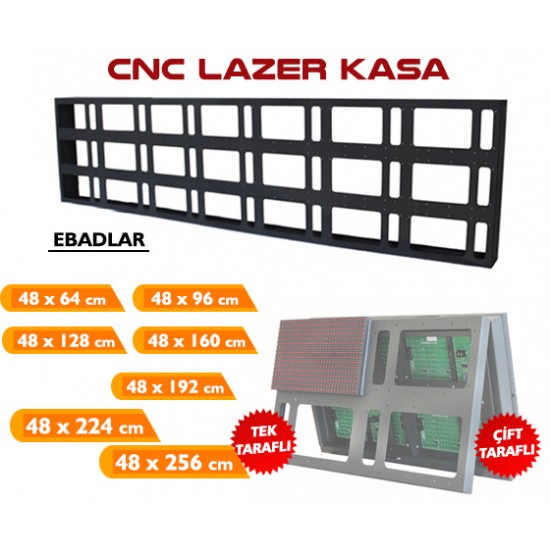 160x48 CNC Tabela Kasası Tek Taraflı