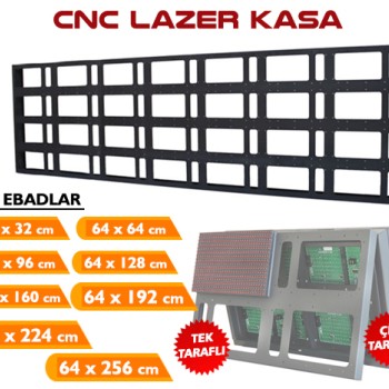 160X64 Cnc Tabela Kasası Tek Taraflı 